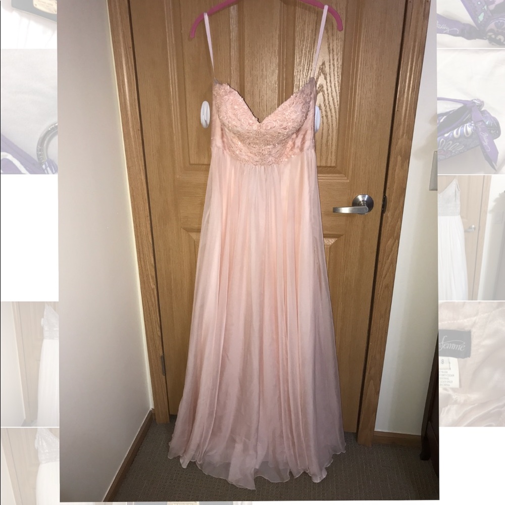 Light pink prom dress